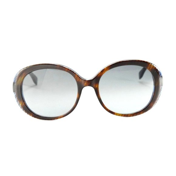 Fendi FF 0001s 7OYHD Havana Print Blue Frame Gray Gradient Lens